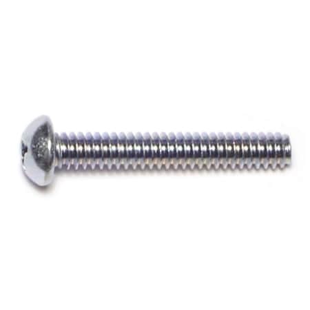 Midwest Fastener #10-24 x 1-1/4 in Phillips Round Machine Screw, Zinc Plated Steel, 45 PK 63604